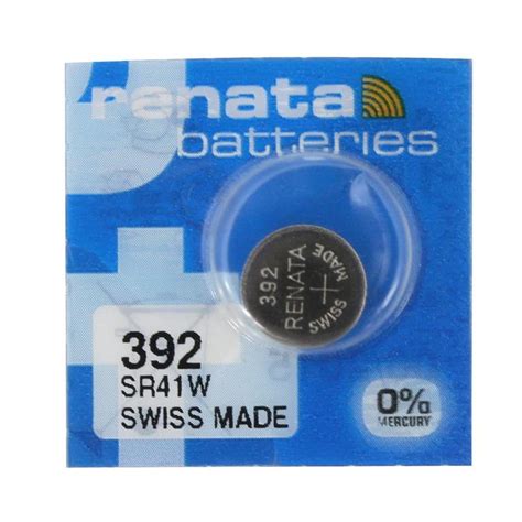 Renata 392 384 Sr41 Silver Oxide Button Battery 155v 1 Pack