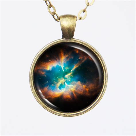 Planetary Nebula Necklace Ngc Cosmic Pendant Jewelry