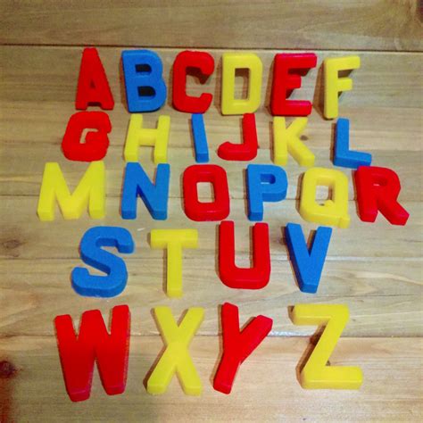 Vintage Plastic Alphabet Letters Set Hollow Backed Montessori Waldorf