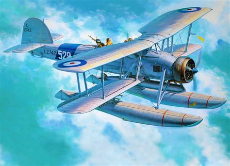 Biplane World War Ii Airplane Aircraft War Torpedo Military