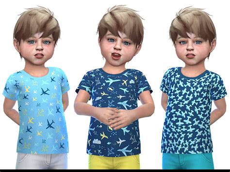 T Shirt For Toddler Boys 01 The Sims 4 Catalog