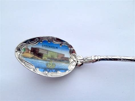 vintage souvenir spoon from stockholm sweden sverige