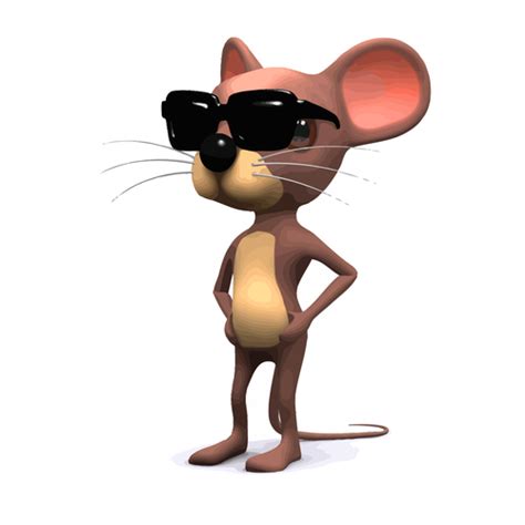 Mouse Sunglasses Cartoon Vector Free Download