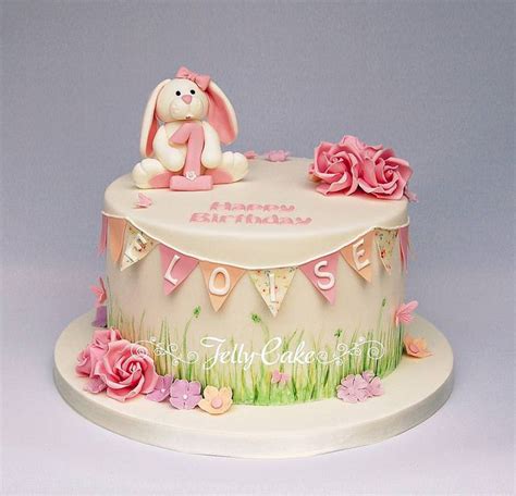 Bunny And Bunting Birthday Cake Bunny Birthday Cake 1st Birthday