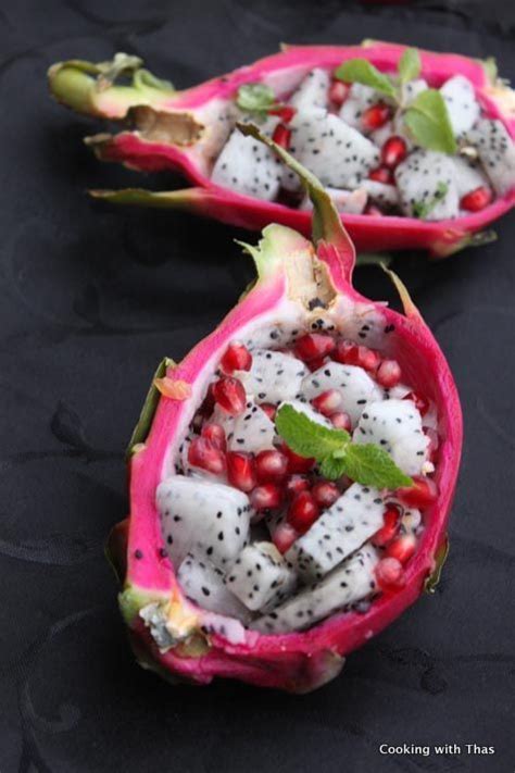 Dragon Fruit Salad Healthy Refreshing Dessert And Its Health