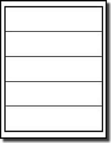 This is an accessible template. 8 X 2 Labels, 100 Label Outfitters Large White Labels, 5 ...