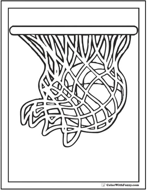 20 Free Printable Basketball Coloring Pages