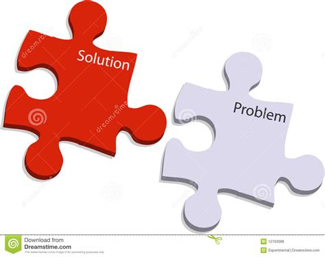 Struggling to get that one last answer to a perplexing clue? Problem And Solution Puzzle Royalty Free Stock Image - Image: 12163086