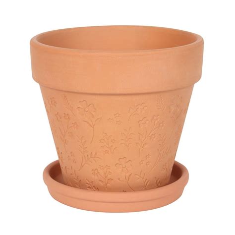 Engraved Botanical Terracotta Plant Pot Welcome To Tralula Uk Home