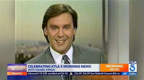 Mark Kriski Celebrating Ktla 5 Morning News 30th Anniversary Channel
