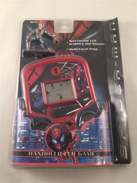 Spiderman Handheld Lcd Game With Figure 2002 Mga Entertainment New