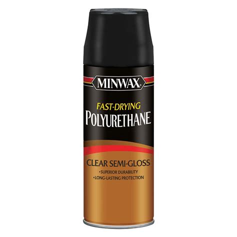 Minwax Fast Drying Polyurethane Spray Clear Semi Gloss 115 Oz