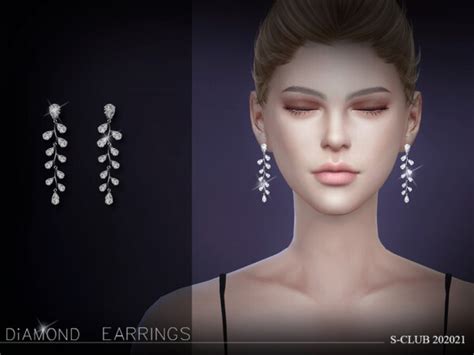 Earrings 202021 By S Club From Tsr • Sims 4 Downloads