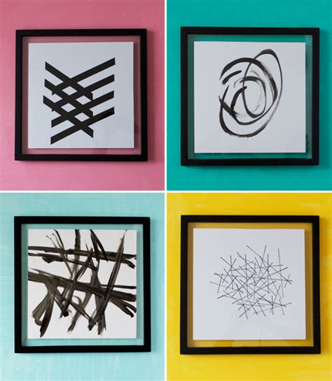 4 Ways To Diy Black And White Art At Home In Love