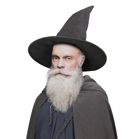 Gandalf Hat For Adult Mithrandir Retro Gray Color Sorcerer Wizard