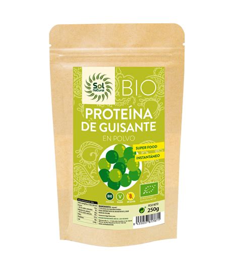 Proteína de guisante ecológica en polvo 250g Sol Natural Racó Natural