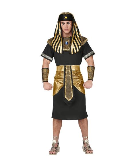 Disfraz De Faraon Negro Corto
