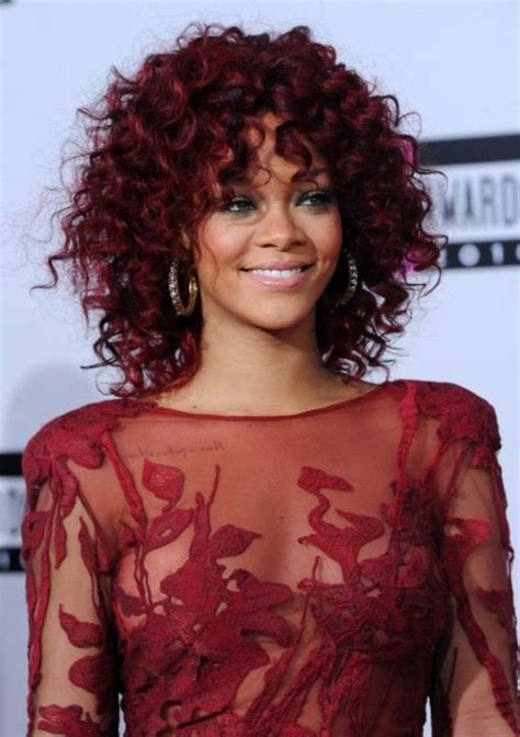 Rihanna Curly Red Hair Red Curly Hair Rihanna Curly Hair Rihanna