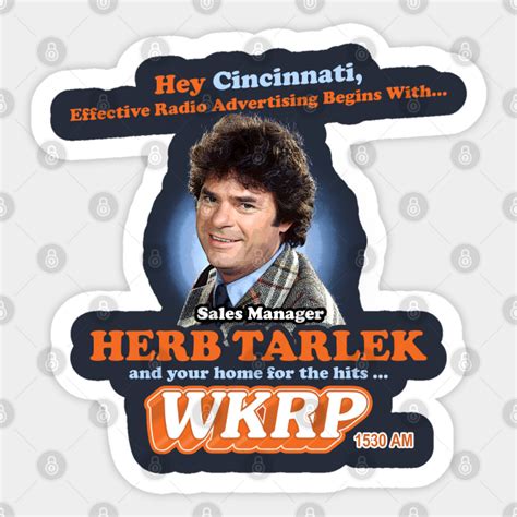 Herb Tarlek Wkrp In Cincinnati Wkrp Sticker Teepublic