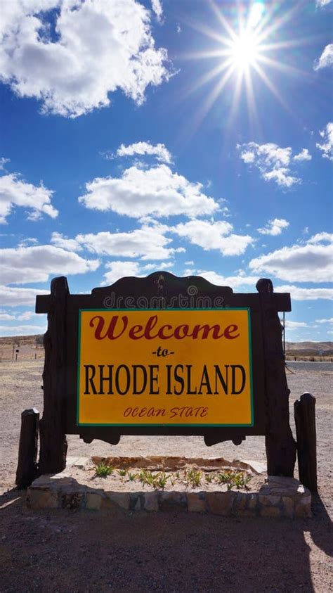 Welcome To Rhode Island State Concept Stock Photo Image Of Vacation