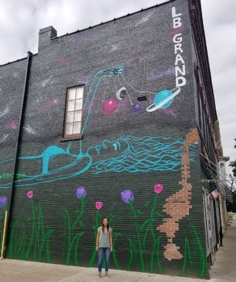 Le Roy Artist Completes Her Biggest Project Yet A Mural On The Side