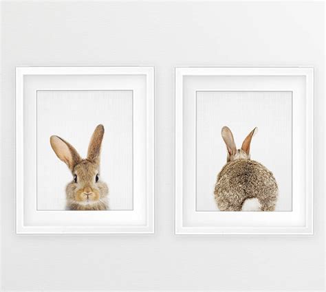 Bunny Print Wall Art Easter Decor Ideas Popsugar Uk Parenting Photo 5