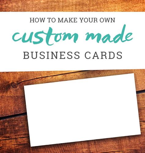 How To Make Your Own Business Cards A Tutorial Free Business Cards