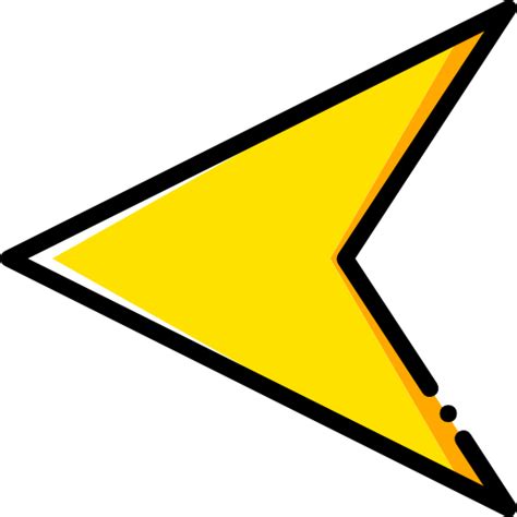Left Arrow Basic Miscellany Yellow Icon