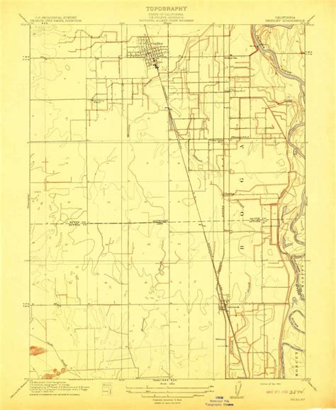 Yellowmaps Gridley Ca Topo Map 131680 Scale 75 X 75