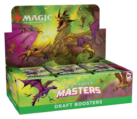 Magic The Gathering Commander Masters Draft Booster Box 24 Packs