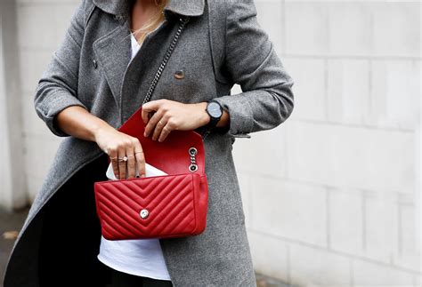 The Red Saint Laurent Bag See Want Shop Style Blog