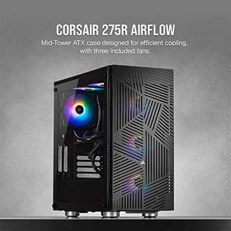Corsair 275r Airflow Tempered Glass Mid Tower Gaming Case