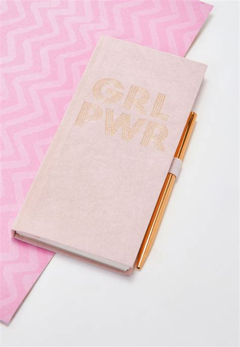 Buy Designworks Ink Pink Girl Power Journal With Pen For Women In Dubai