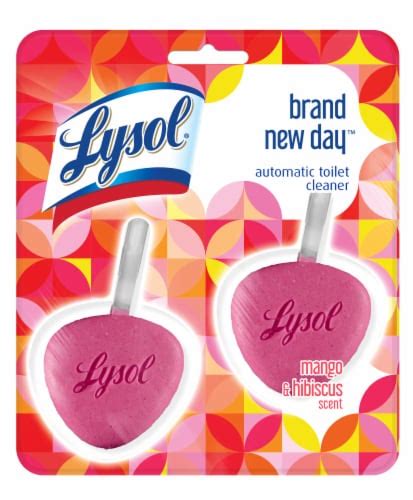 lysol® brand new day™ mango and hibiscus automatic toilet cleaner 2 ct mariano s