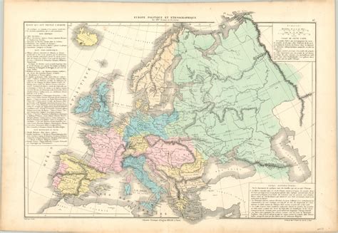 Europe Politique Et Ethnographique Curtis Wright Maps