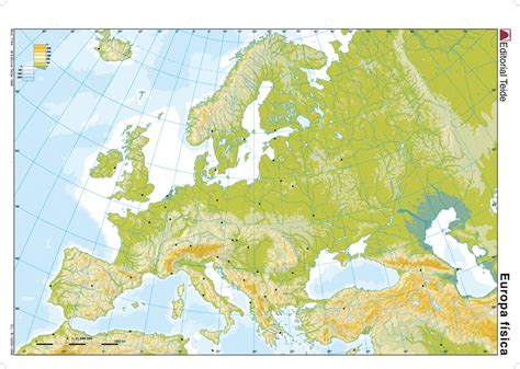Mapa Mudo Fisico De Europa Cartelamar