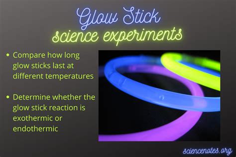 Glow Stick Science Experiment Ideas Science Fair Experiments Science