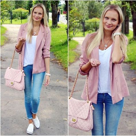 Madara L Handm Soft Pink Blazer Arafeel Pink Quilted Bag Handm Light