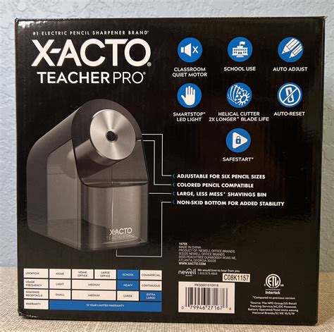 X Acto Pencil Sharpener Teacher Pro Electric Pencil Sharpener W Auto