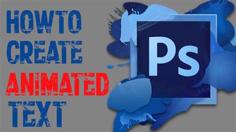 Photoshop Cs6 How To Make Animated Text Youtube