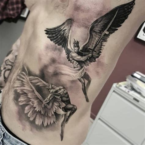 The 80 Best Angel Tattoos For Men Improb Angel Tattoo Men Guardian