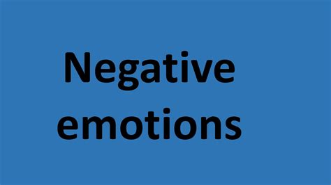 Calam O Negative Emotions