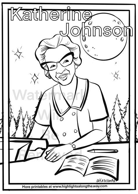 Katherine Johnson Instant Download Printable Black Women's History