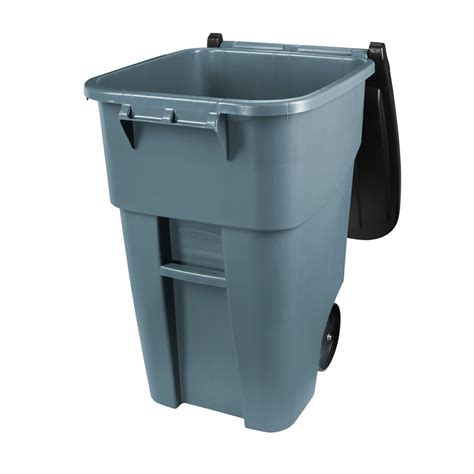 Rubbermaid Brute 50 Gallon Gray Rollout Container 9w27 Gry