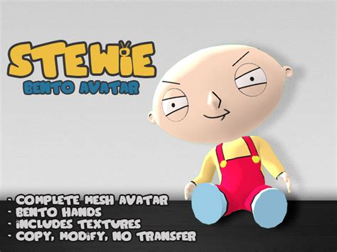 Second Life Marketplace Stewie Griffin Bento Avatar