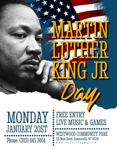 Celebrate Martin Luther King Jr Day With A Stunning Flyer