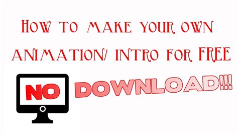 How To Make Your Own Animationintro For Free June 2014 Youtube