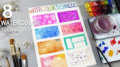 Basic Watercolor Techniques For Beginners Youtube