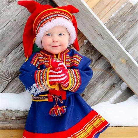 A Little Lappish Prince Wearing Sámi Style Clothes Photo By Mondomio
