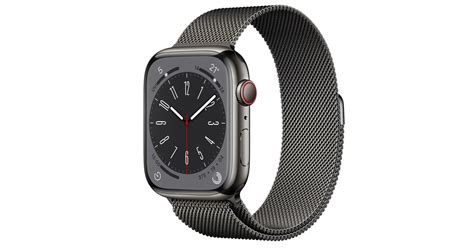 buy apple watch series 8 gps cellular 45mm graphite stainless steel case with graphite